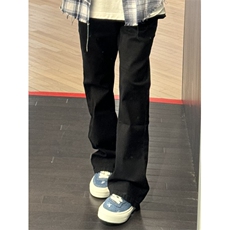 cleanfit水洗微喇牛仔裤男春秋季美式潮牌vibe修身显瘦休闲长裤子，男装牛仔裤，星座1007（原301D）