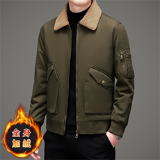 MJ77012冬季2023新款男式仿羊羔毛男修身夹克P145，男装夹克，电商B360