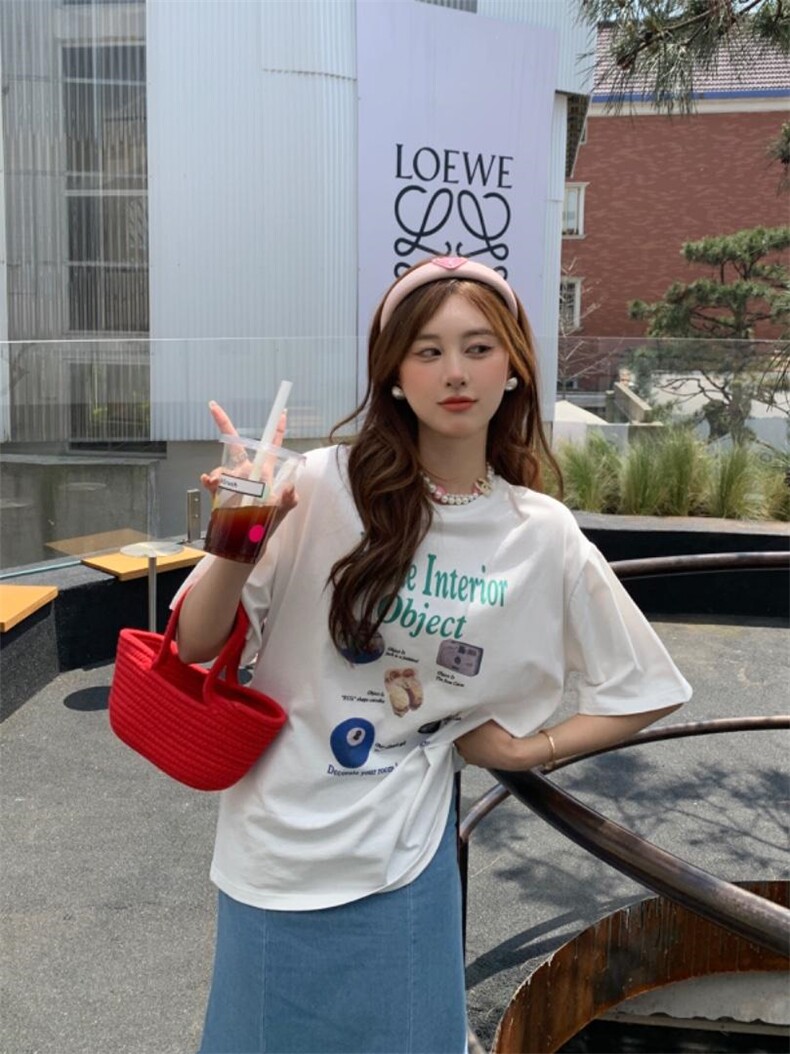 夏季新款个性印花短袖，其它，F/TU