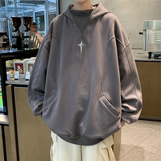 F60-P49美式潮牌小众设计感街头卫衣男款高街情侣休闲宽松上衣，男装卫衣，星座512-6
