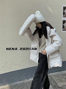 立领连帽羽绒服图片