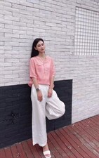 纯苎连衣裙小衫裤子裙子衬衣 时尚风 风淑女风休闲风，女装连衣裙，川哲