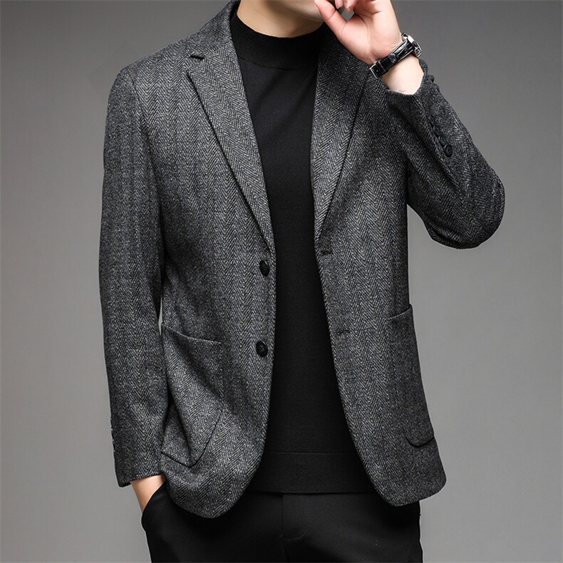 NJ1067钱塘2020-2中青年男士秋装薄款时尚休闲简约西服外套P143,男装西服,钱塘207-2