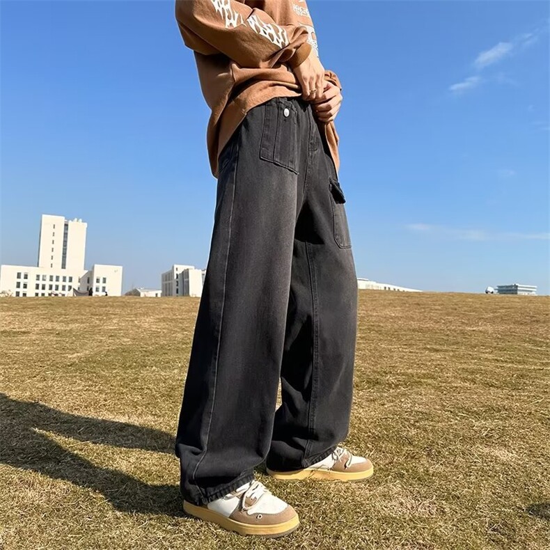 牛仔裤男秋季潮大码休闲裤子高街TN741P42,男装牛仔裤,星座1116-2