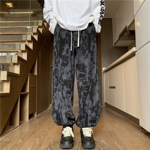 秋季新款潮流灯芯绒扎染束脚宽松休闲长裤B315-K119-特p35控68图片