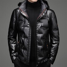 冬季潮流新款羽绒服男士短款时尚亮面宽松休闲外套SNDAF8865-P240，男装羽绒服，电商B212（原钱塘6029）