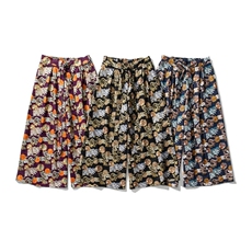 白底平铺秋装风烫金直筒阔腿裤新中式裙裤汉服男女K252/P70，男装民族服装，钱塘713