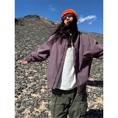 日系美式复古外套男女秋冬季新款甜酷风宽松机车服夹克上衣，男装夹克，星座506A