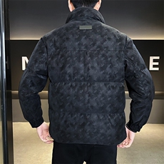 标50皮羽绒服男士保暖外套潮牌字母印花上衣B317/Y539/P215，男装羽绒服，电商B317