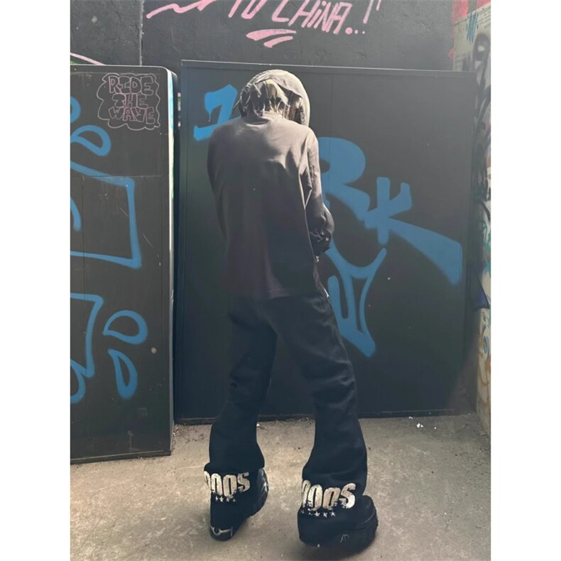 日系潮牌工装裤修身小脚裤收口休闲长裤束脚裤余文乐裤子大码男潮,男装工装外套,星座506A