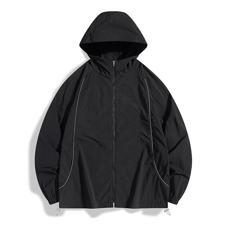 UPF50+有报告凉感轻薄透气宽松大码潮流防晒服DQC657-P48，男装防晒衣，电商B306