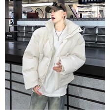 冬季加厚保暖外套男款美式感立领棉衣短款面包服棉袄MY98-P118，男装棉衣，电商C307