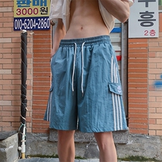 五分裤男潮休闲裤口袋原宿新款时尚潮牌宽松型青春，男装牛仔裤，星座716-2