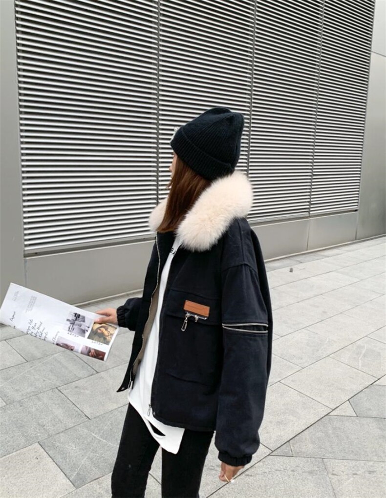 【现货】冬季新款：休闲时尚狐狸大毛领派克服，其它，越野沙丘R