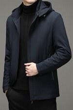 脱卸帽子中年纯色棉衣加厚保暖冬季爸爸冬装外套棉服HM2058-P160，男装棉衣，电商B212（原钱塘6029）