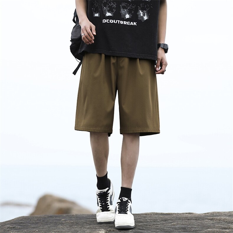 柔软垂顺休闲透气短裤挺括宽松超薄冰丝裤百搭  DK516特批15控39图片