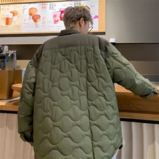 山系户外翻领葫芦格棉服秋冬加棉外套男多口袋工装ZY115P88，男装棉衣，星座1116-2