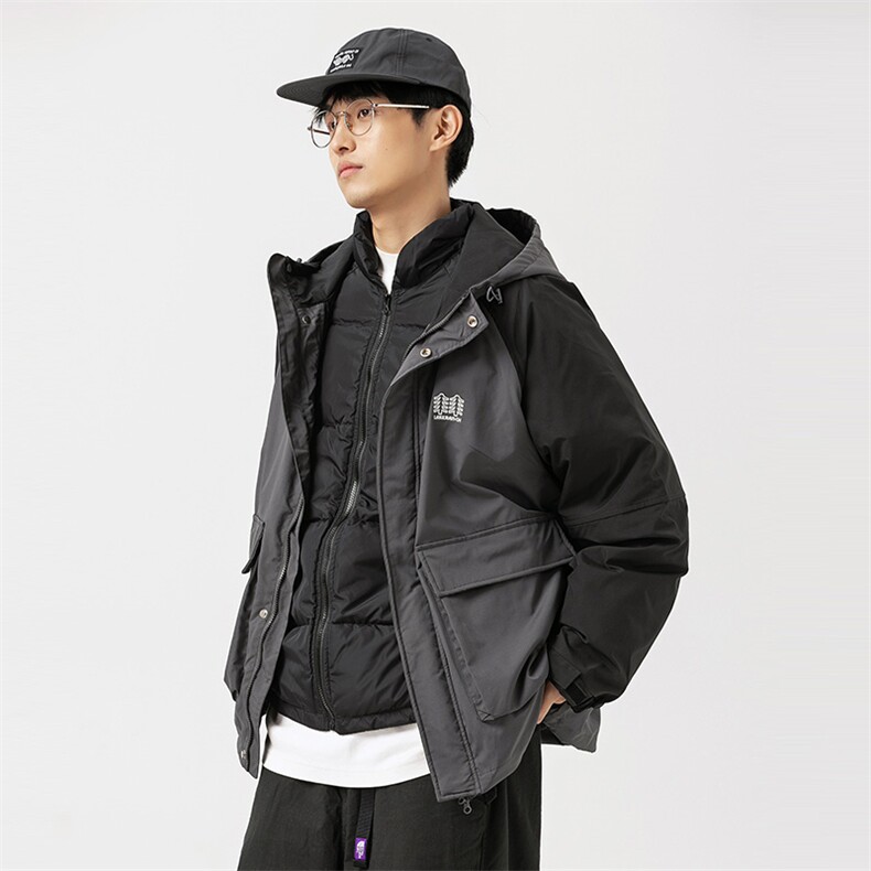 2026冬季新款男日系潮牌白鸭绒三合一羽绒服加厚外套YR22-F259,男装羽绒服,电商A101（原外27）