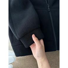 摇粒绒连帽拉链卫衣外套1302-GS02-P55成分100聚酯纤维，女装短外套，星座1302