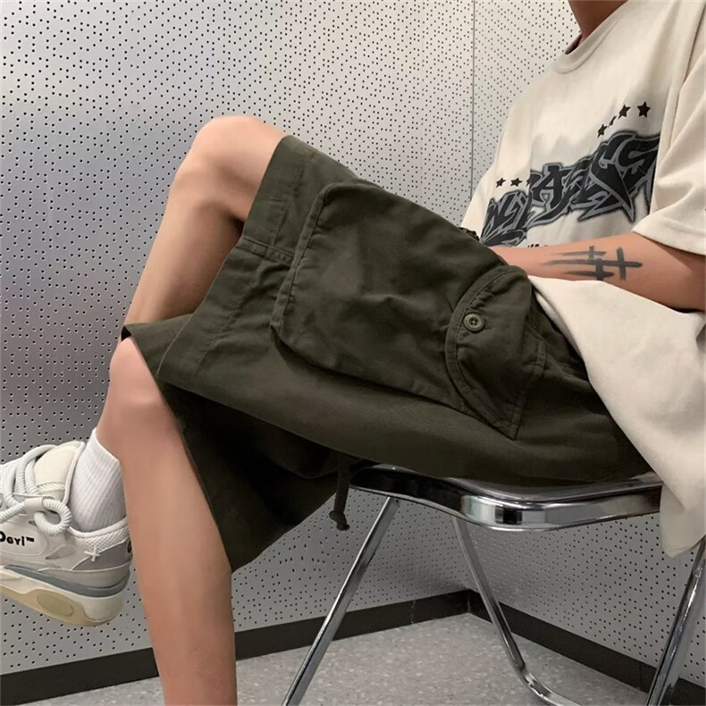 日系潮男纯色青春休闲裤夏季原宿五分裤潮流时尚哈伦裤K6556-P35,男装休闲裤,星座512-4