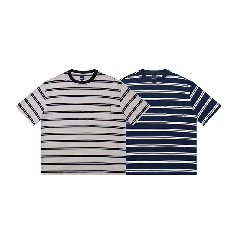 PL1238280克重磅条纹色织基础T恤，男装T恤，电商基地S002