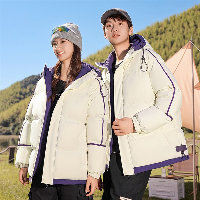 户外景中性风情侣款棉衣2026冬季宽松加厚外套男A436-3096-P80,男装棉衣,电商A436