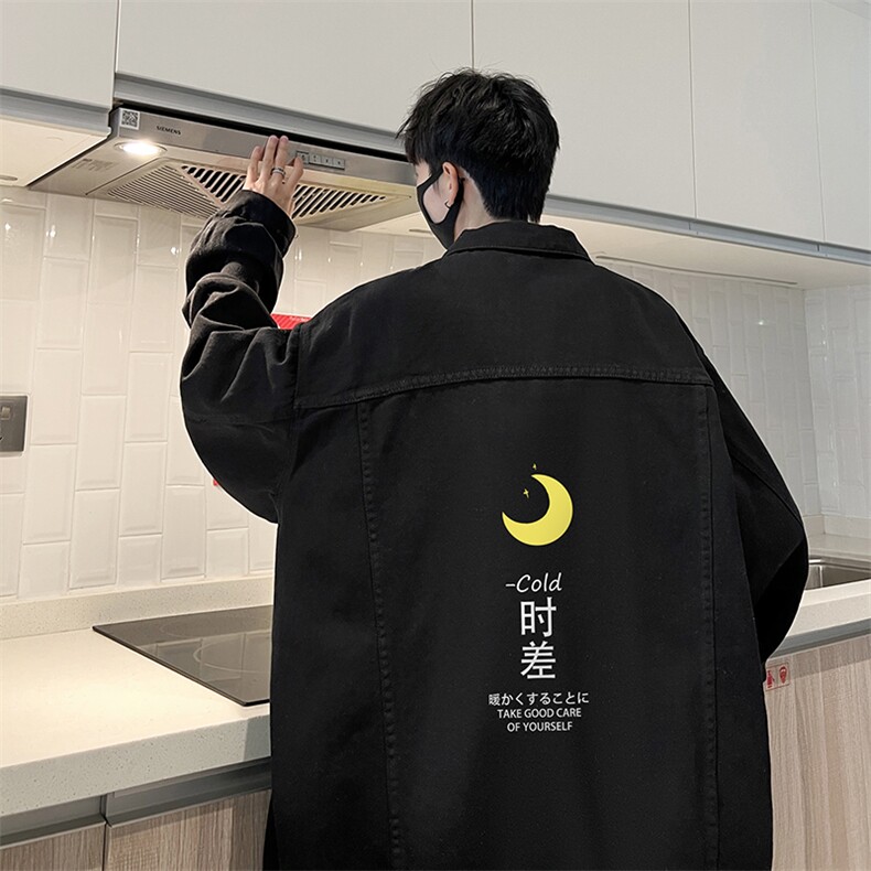牛仔夹克男大码牛仔外套男茄克 NJ77047-P60加绒款-P75图片