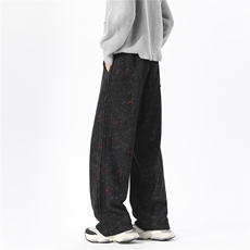 ！秋冬破洞重磅卫裤割破撞色扎染休闲裤子815A-K316-P55控88，男装休闲裤，星座815A