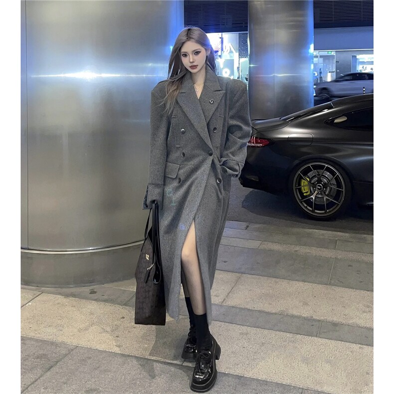 网图毛呢大衣男中长款过膝呢子外套DY13-P128控168，男装毛呢大衣，星座403（原603-1）