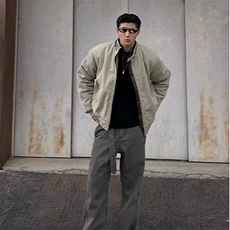 现货蛇年限定座山雕外套可拆卸帽加绒帆布棉服夹克LM90866-p180，男装棉衣，星座1008