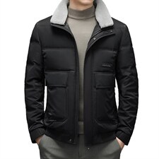 2023秋冬季新款羽绒服男士短款立领保暖休闲外套SNNYR86058-P275,男装羽绒服,电商B212（原钱塘6029）