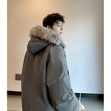 港风连帽可脱卸毛领工装棉衣男大码潮流棉衣男MY77917P138控198，男装棉衣，星座227-7