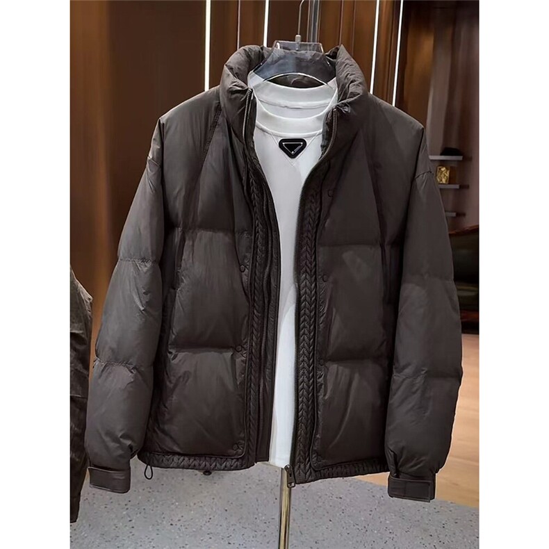 抖音-香港潇潇-加厚保暖羽绒服高级感立领纯色外套yrf121-TP215，男装羽绒服，电商A089-1