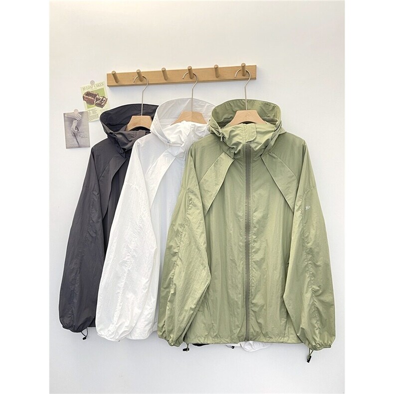 W431-P50户外冲锋骑行防晒衣服夏季透气薄款运动连帽夹克外套潮，男装防晒衣，星座911-1