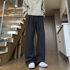 新款打褶弯刀卫裤XZ604-K133-特P35控68，男装休闲裤，星座604