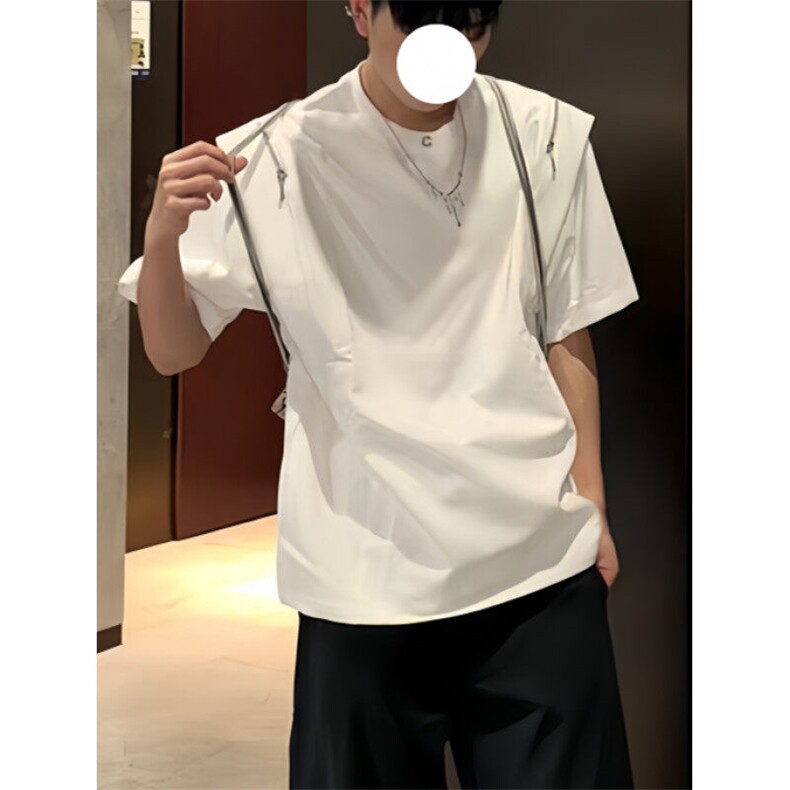 男装夏季新款设计感潮牌痞帅男士休闲短袖T恤上衣T314,男装T恤,星座1116A（原606A-3）