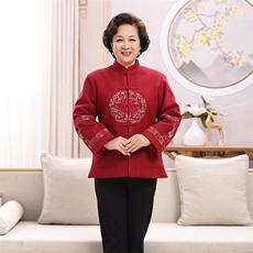 女枣红春秋款加衬