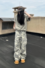 【网图】B221美式高品质多口袋休闲迷彩工装裤子LK24253-特P48，男装工装外套，电商B221