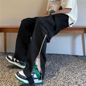 薄款美式多口袋工装裤男女宽松潮牌白色直筒休闲裤子夏K03032-P45图片