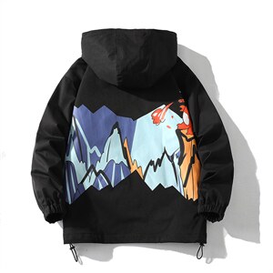 7XL-M连帽夹克外套男2023秋装新款潮印花加肥加大码胖子风衣控88,男装夹克,钱塘717(原712)