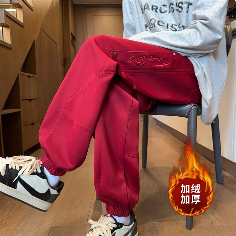 ！2025秋冬新款男士束脚运动裤百搭卫裤WK2058特P45加绒P55，男装休闲裤，电商B220