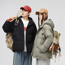 现货抖音得物可供视频三防加厚羽绒连帽棉衣外套情侣棉服WM1277，男装棉衣，电商A486