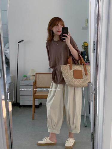 【现货】慵懒廓形夏日气球灯笼裤，女装，海维恩