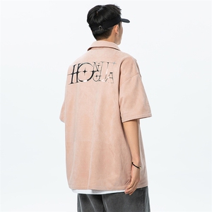 【】A003-HC2111-P55新款字母印花百搭衬衫 限79元无影墙图片