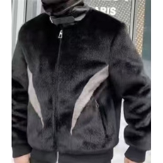 (网图)水貂绒皮毛一体外套男士皮草大衣金貂绒外套313B-1712-P170，女装短外套，星座313B