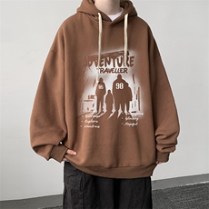 8XL连帽卫衣男大码胖子帽衫大号运动服WY2374-P35，男装卫衣，电商A040
