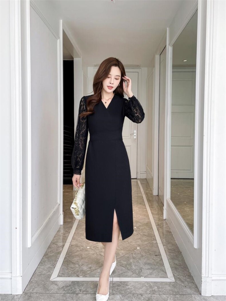 秋装新品连衣裙，女装连衣裙，依伊贝尔 红彬缘