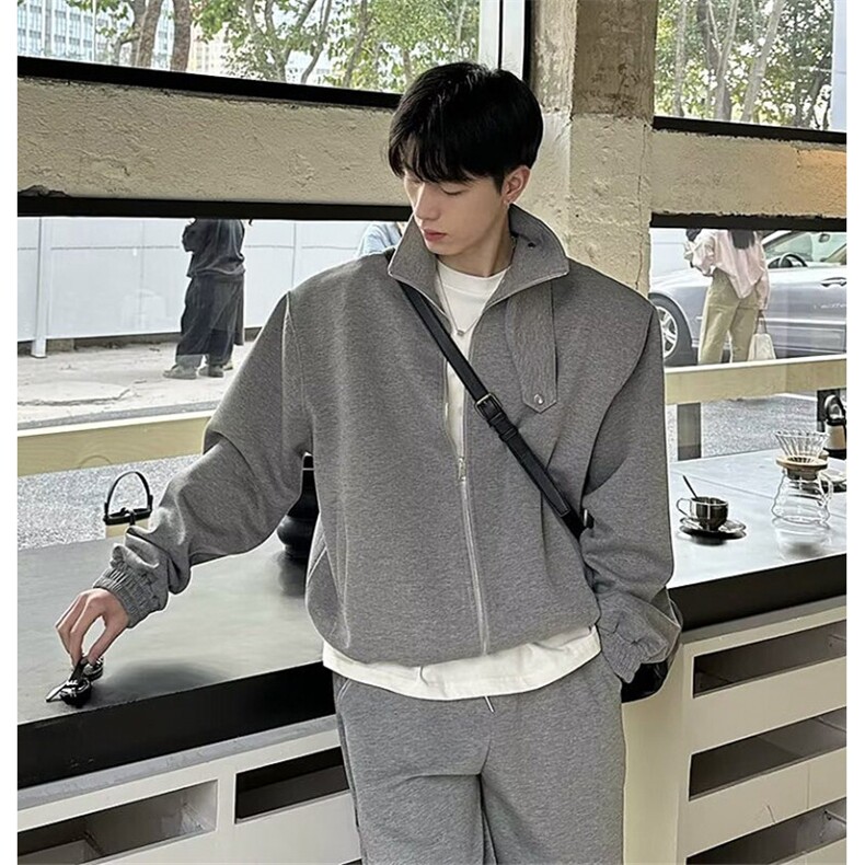 2026春季新款长袖男简约休闲套装TZ1707,男装休闲套装,星座1108