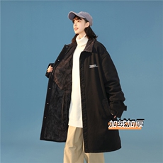 FY645J-P98-限价148M-5XL女中性羊羔毛长款棉服冬装大码cityboy，男装棉衣，星座116