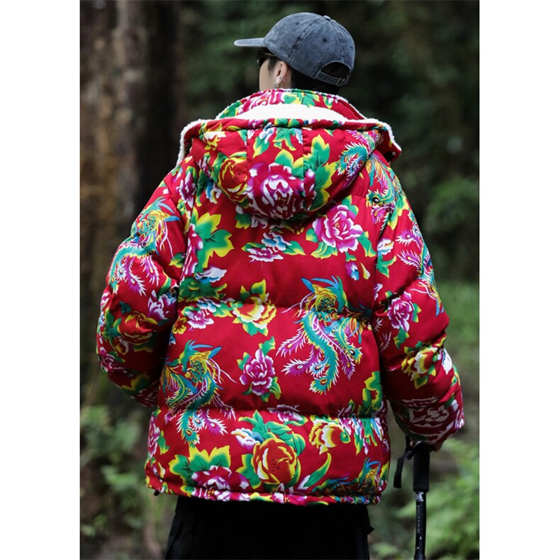 A1情侣连帽新中式团队表演出汉服羊羔毛边棉衣棉服保暖上款大差,男装棉衣,星座115A(原星座507）
